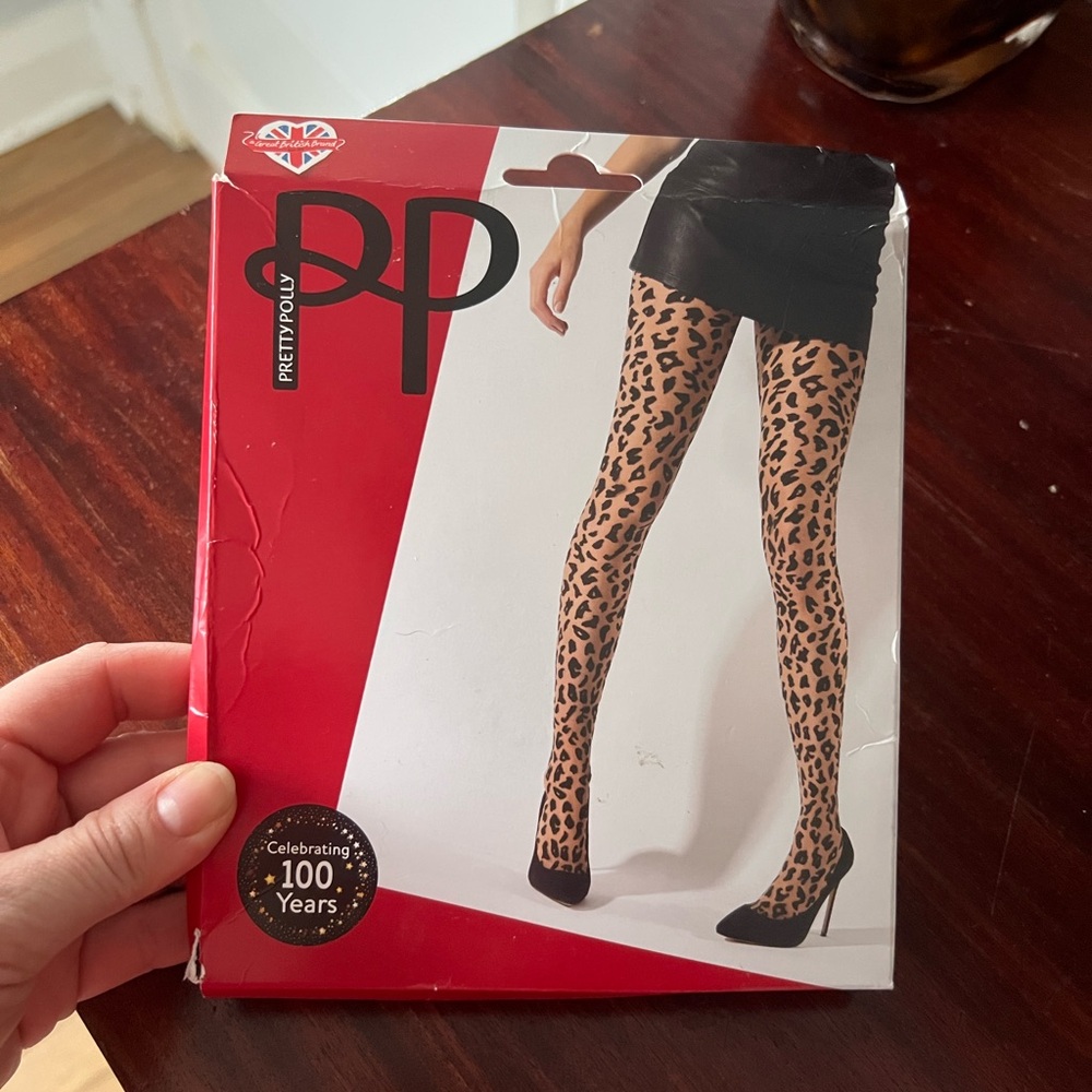 Pretty Polly Leopard Print Tights